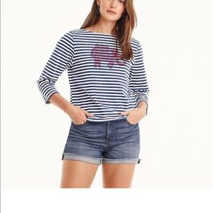 J. Crew SZ Block Prints Tee Top